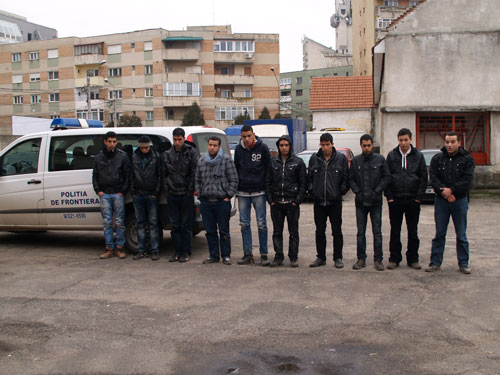 Foto: migranti Marocani - Politia de Frontiera Satu Mare